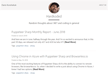Tablet Screenshot of hardkoded.com